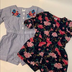 3-6m Romper short bundle of 2!